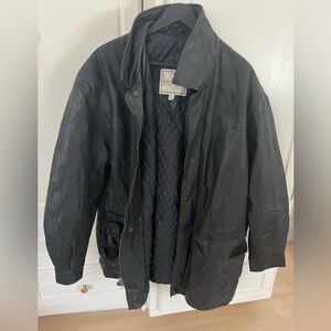 John Ashford Dark Leather Jacket